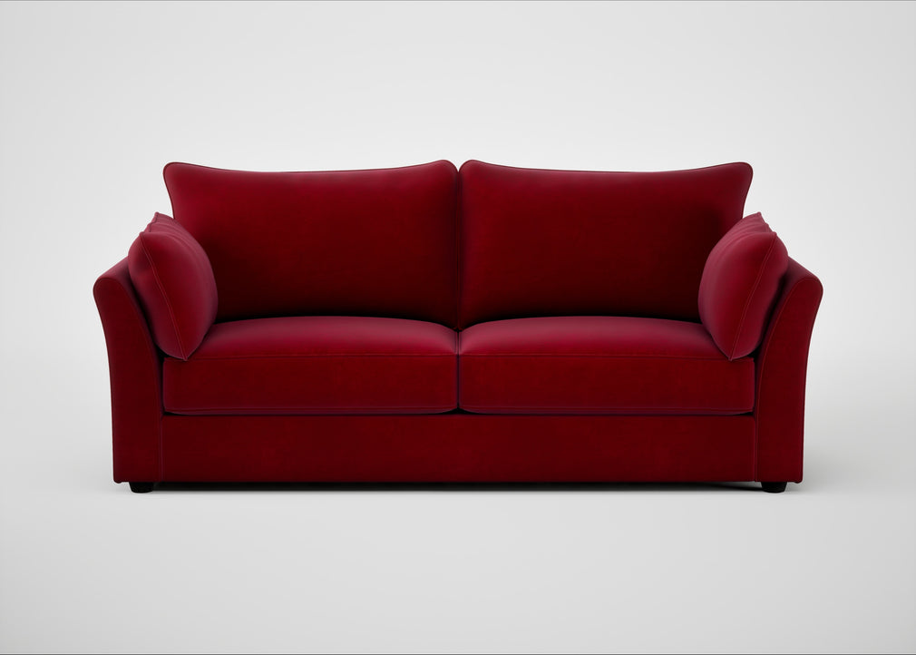 Tailor 4 Seater Sofa Smart Luxe Velvet Mulberry / Black