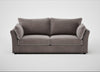 Tailor 4 Seater Sofa Smart Luxe Velvet Mushroom / Black
