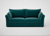 Tailor 4 Seater Sofa Smart Luxe Velvet Ocean Green / Black