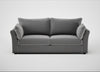 Tailor 4 Seater Sofa Smart Velvet Mercury / Black