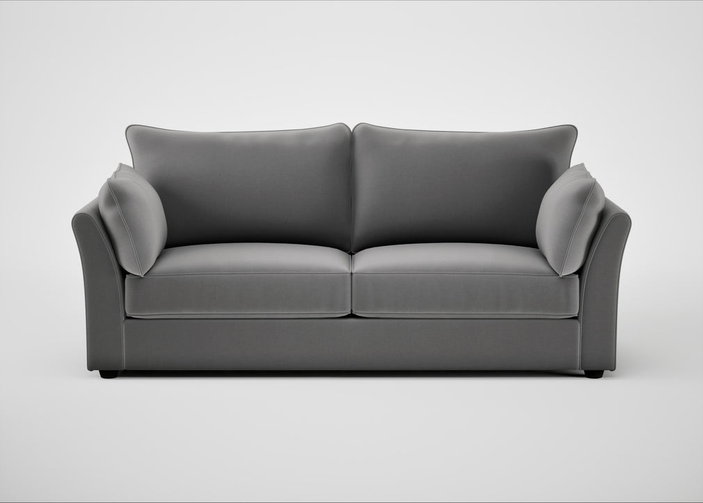 Tailor 4 Seater Sofa Smart Velvet Mercury / Black