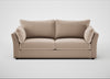 Tailor 4 Seater Sofa Smart Velvet Pebble / Black