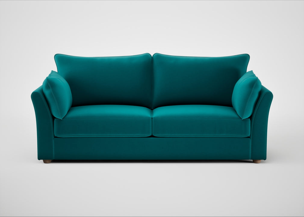 Tailor 4 Seater Sofa Smart Velvet Petrol / Natural