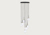 Globe Chandelier 7 Light Cluster Pendant