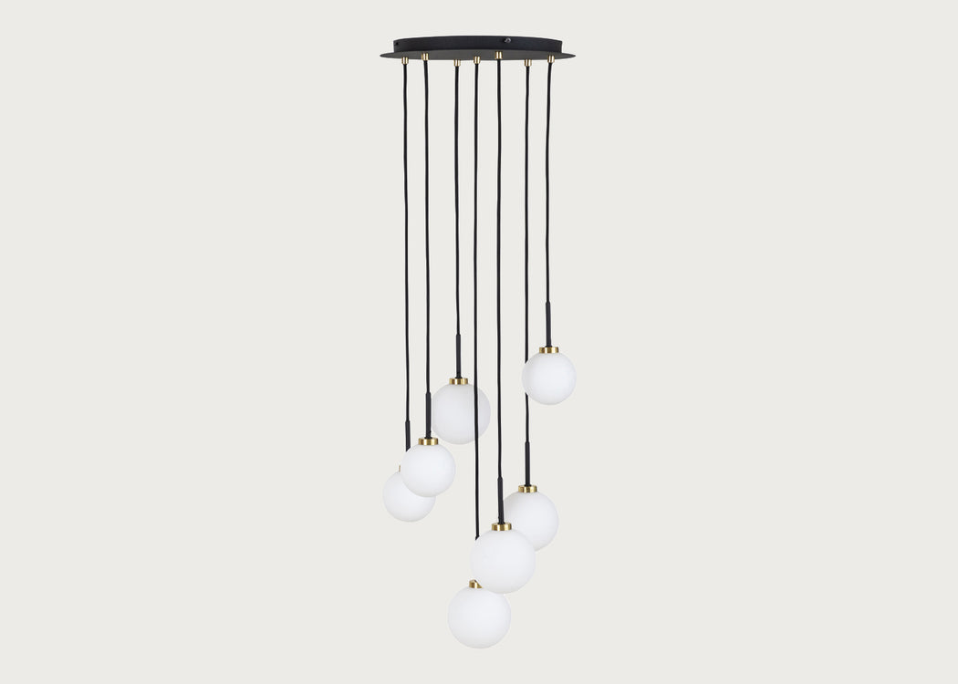 Globe Chandelier 7 Light Cluster Pendant