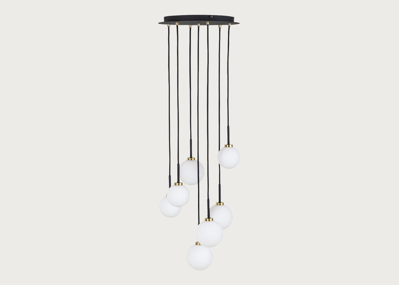 Globe Chandelier 7 Light Cluster Pendant