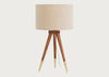 Hawkins Tripod Table Lamp Walnut Finish