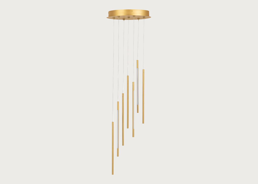 Saber LED Chandelier 7 Light Cluster Pendant