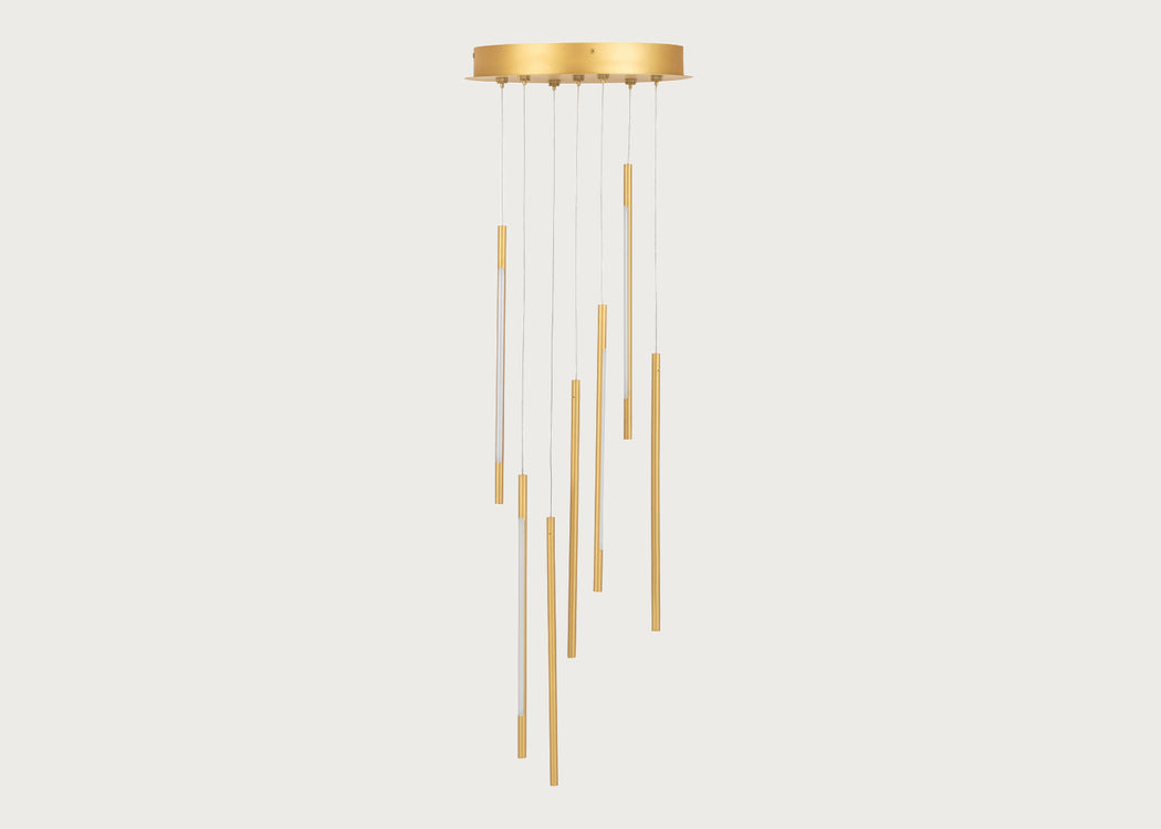 Saber LED Chandelier 7 Light Cluster Pendant