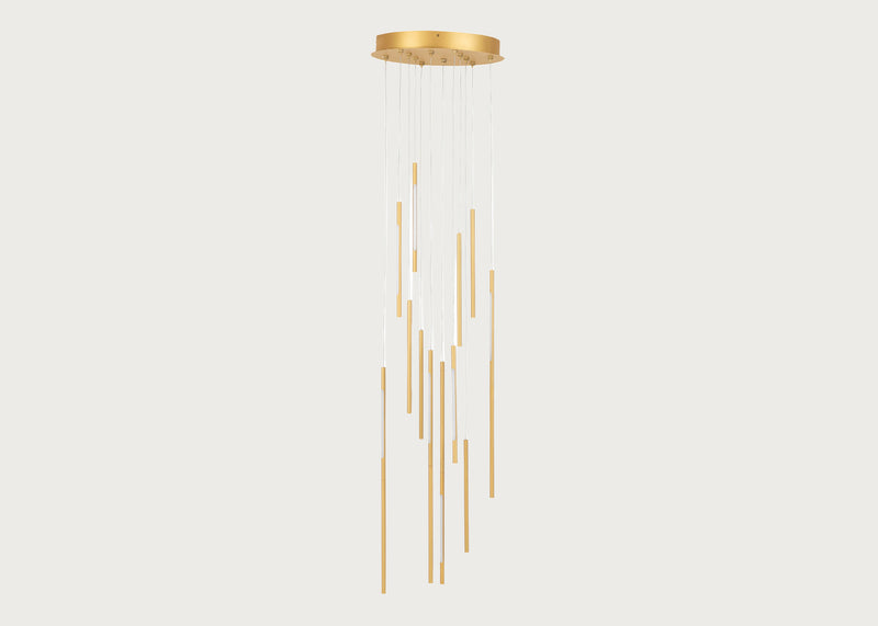 Saber LED Chandelier 12 Light Cluster Pendant
