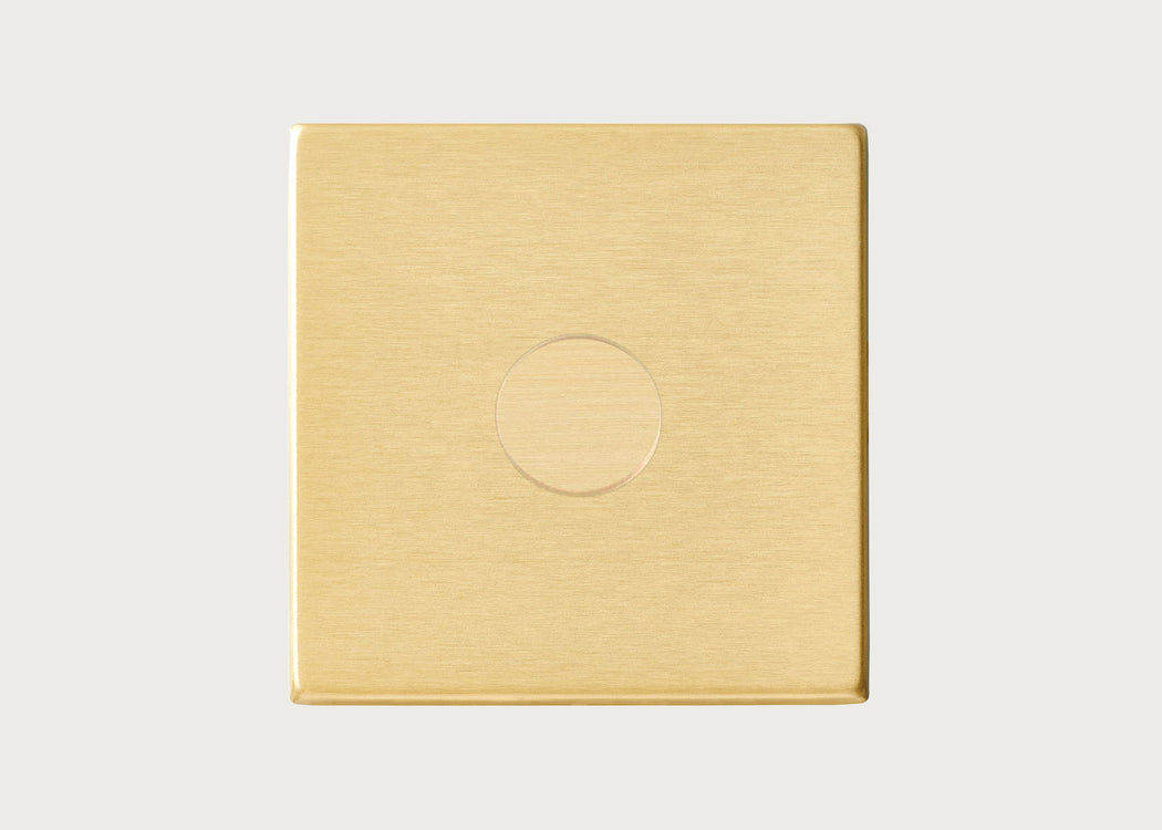 Single LED Dimmer Switch Satin Brass