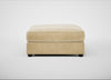 Tailor Square Footstool Smart Luxe Velvet Biscuit / Black