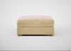 Tailor Square Footstool Smart Luxe Velvet Biscuit / Natural