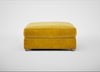 Tailor Square Footstool Smart Luxe Velvet Canary / Natural