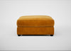 Tailor Square Footstool Smart Luxe Velvet Cognac / Black