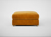 Tailor Square Footstool Smart Luxe Velvet Cognac / Natural