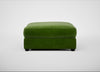 Tailor Square Footstool Smart Luxe Velvet Grass / Black