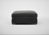 Tailor Square Footstool Smart Luxe Velvet Nickel / Natural