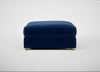 Tailor Square Footstool Smart Velvet Dusk / Natural