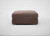 Tailor Square Footstool Smart Velvet Mouse / Natural