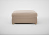 Tailor Square Footstool Smart Velvet Pebble / Natural