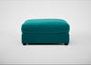 Tailor Square Footstool Smart Velvet Petrol / Black