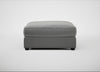 Tailor Square Footstool Smart Velvet Mercury / Black