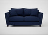 Torino 3 Seater Sofa Melton Wool New Navy / Black