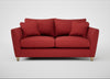Torino 3 Seater Sofa Melton Wool Red Oxide / Natural