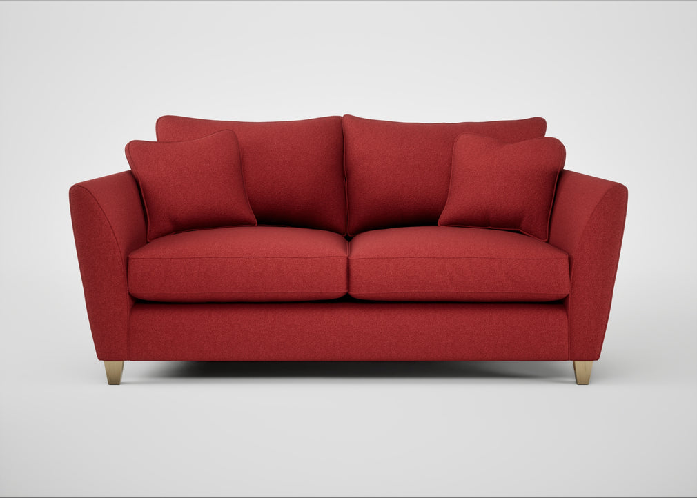 Torino 3 Seater Sofa Melton Wool Red Oxide / Natural