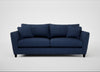 Torino 4 Seater Sofa Capelo Linen-Cotton Inkspot / Black