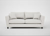 Torino 4 Seater Sofa Capelo Linen-Cotton Sea Salt / Black