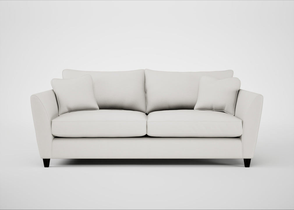 Torino 4 Seater Sofa Capelo Linen-Cotton Sea Salt / Black