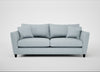 Torino 4 Seater Sofa Capelo Linen-Cotton Sea Shanty / Black