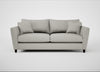 Torino 4 Seater Sofa Melton Wool Limestone / Black