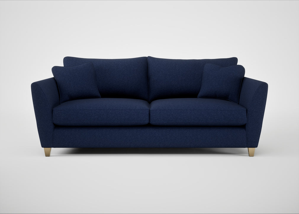 Torino 4 Seater Sofa Melton Wool New Navy / Natural
