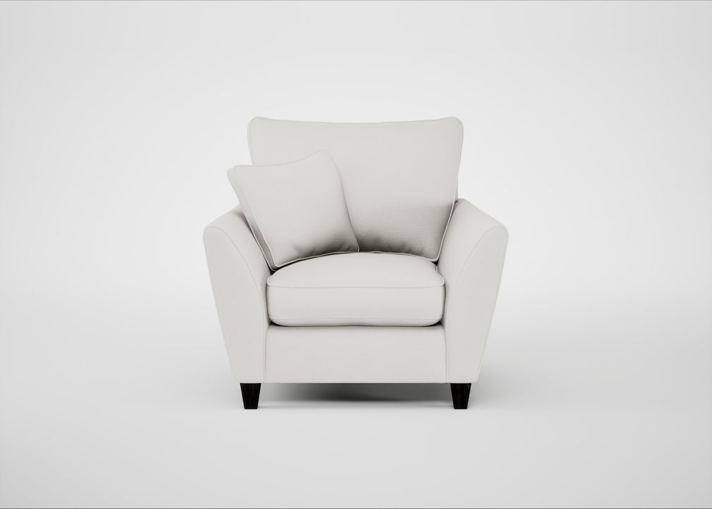 Torino Armchair Capelo Linen-Cotton Sea Salt / Black