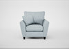 Torino Armchair Capelo Linen-Cotton Sea Shanty / Black
