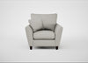 Torino Armchair Melton Wool Limestone / Black
