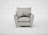Torino Armchair Melton Wool Limestone / Natural