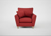 Torino Armchair Melton Wool Red Oxide / Natural