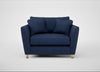 Torino Loveseat Capelo Linen-Cotton Inkspot / Natural