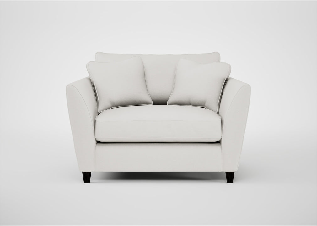 Torino Loveseat Capelo Linen-Cotton Sea Salt / Black