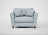 Torino Loveseat Capelo Linen-Cotton Sea Shanty / Black