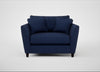 Torino Loveseat Melton Wool New Navy / Black