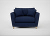 Torino Loveseat Melton Wool New Navy / Natural