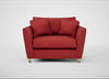 Torino Loveseat Melton Wool Red Oxide / Natural