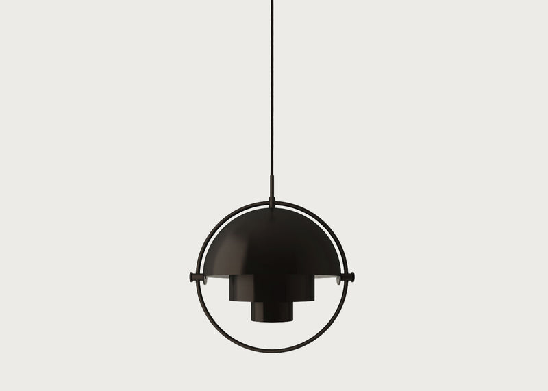 Multi-Lite Pendant Black Brass Frame