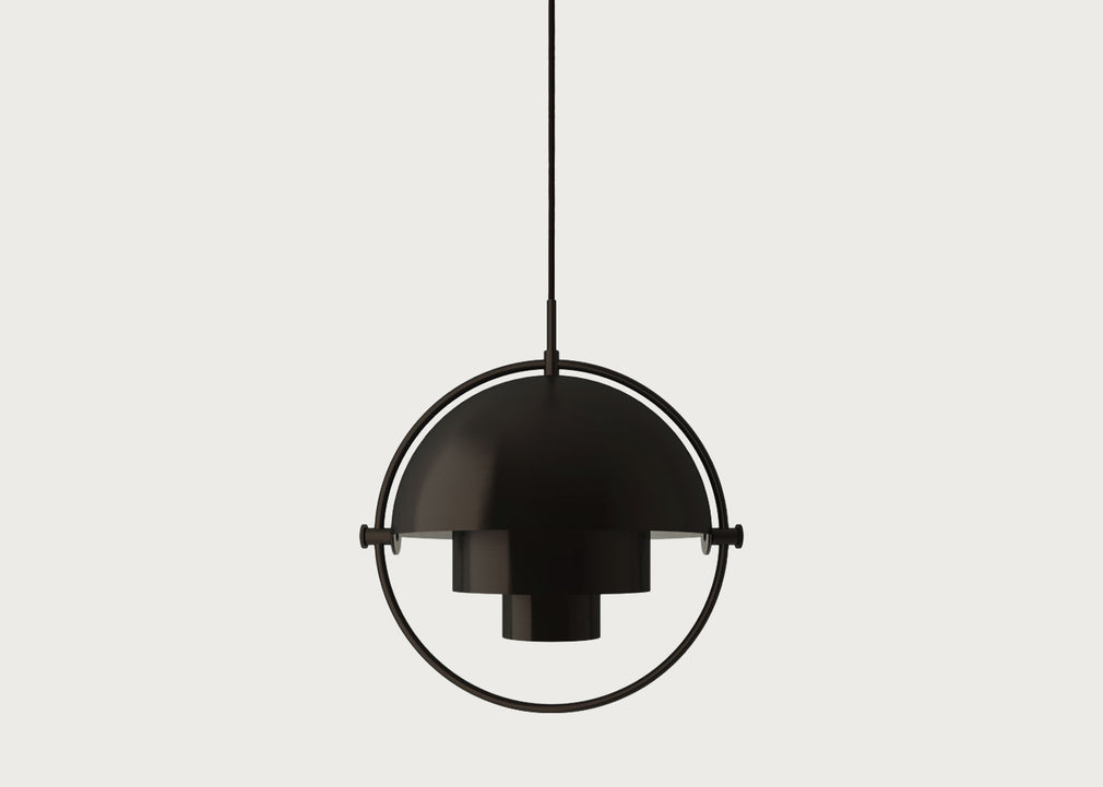 Multi-Lite Pendant Black Brass Frame