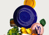 Ottolenghi Feast Dots Serving Plate Blue and White Medium